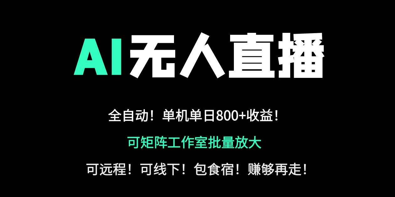 (14179期)24小时自动带货!AI无人直播副业日赚800+,轻资产创业首选-极客副业站