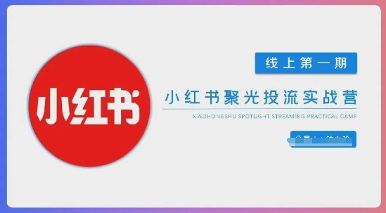 小红书聚光陪跑第一期，教你从0到1玩转小红书聚光投流，搭建小红书付费投流团队，更快的见到效果-极客副业站